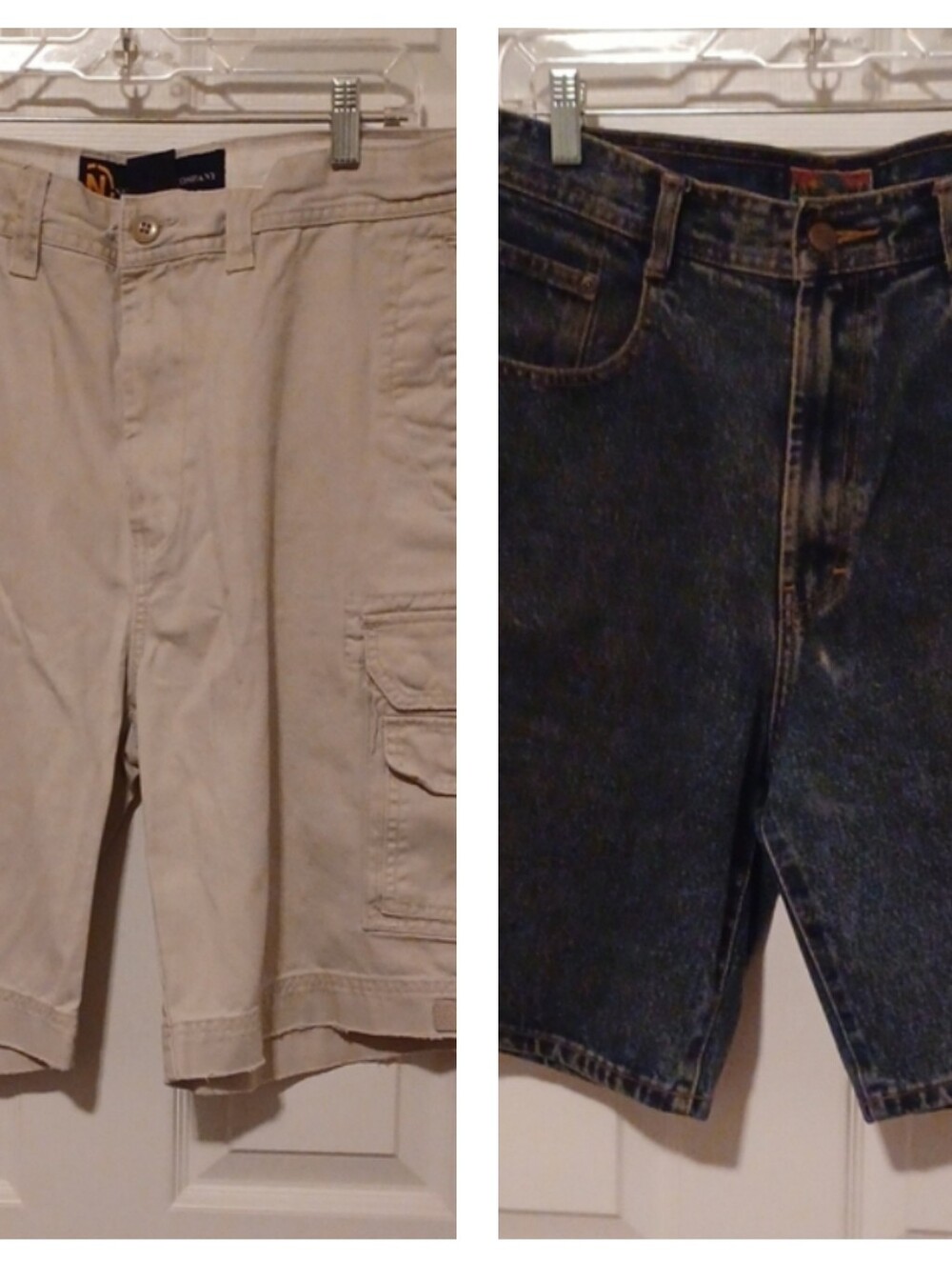 Cargo Shorts in Light Khaki - Men And Denim Shorts Size 33